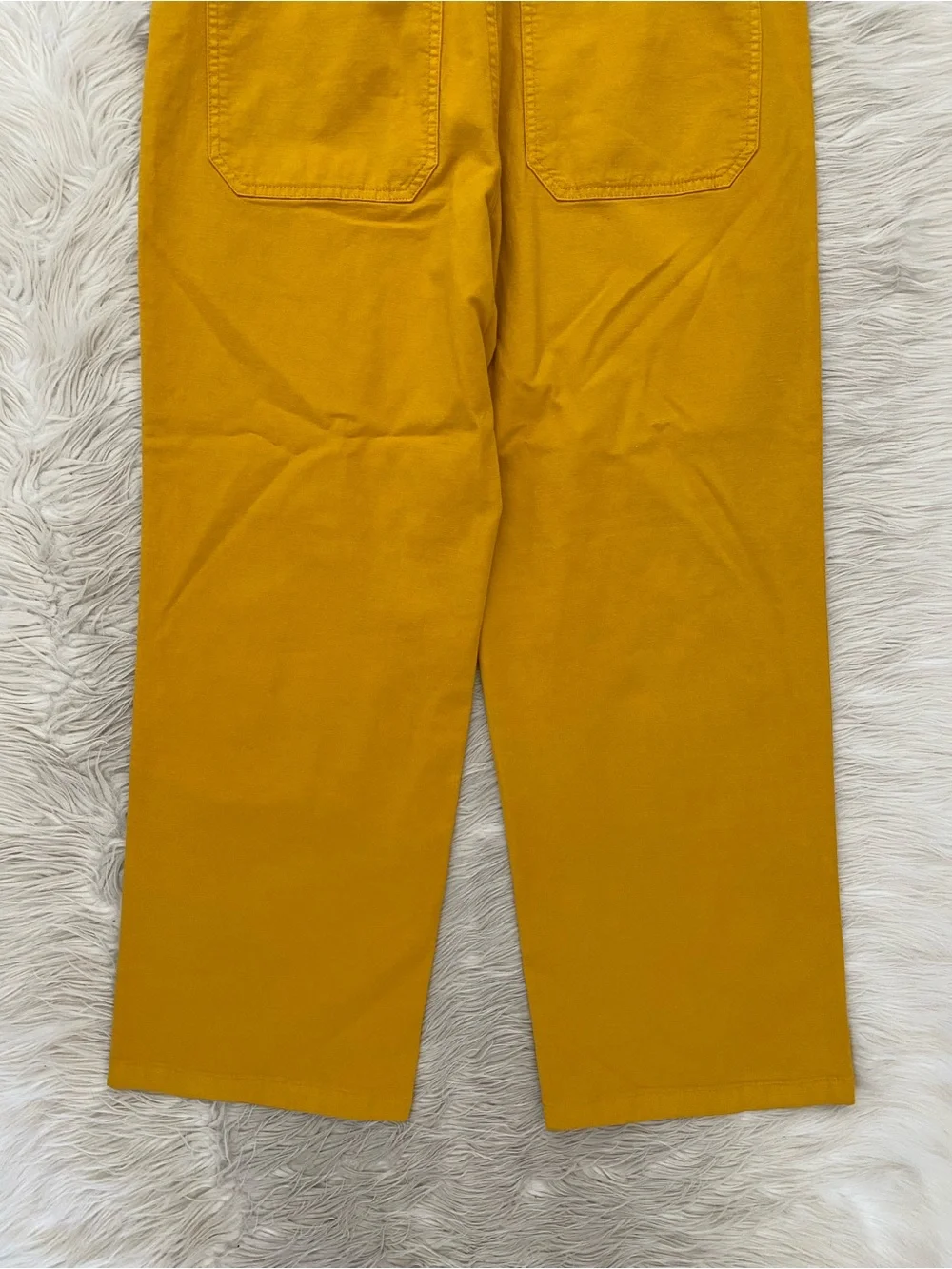 J. Crew Tall Slim Wide Leg Pants Golden Mustard Yellow Business Casual 30T